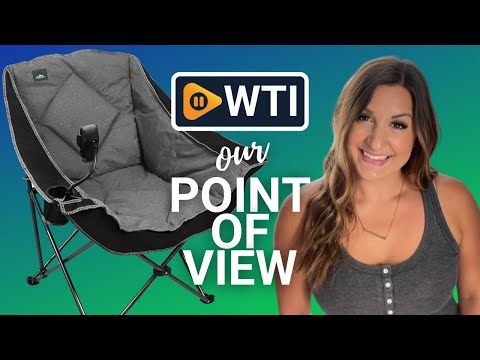 Oversized Foldable Camping Chair with Cell Phone Holder - WTI product video review