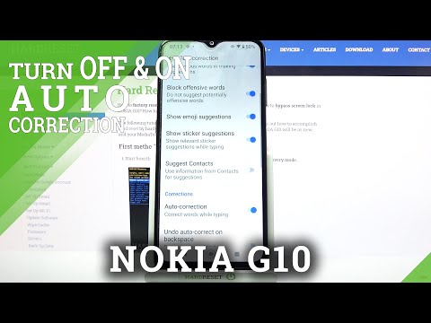 How to Enter Text Correction Options in NOKIA G10 - Open Text Correction Options