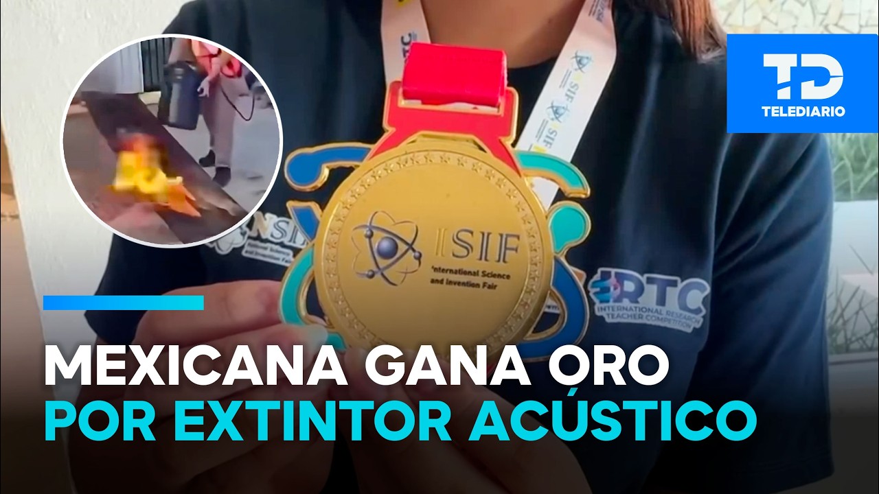 Ángela Karime, alumna del CETis 78 de Altamira, gana oro en Indonesia con extintor acústico