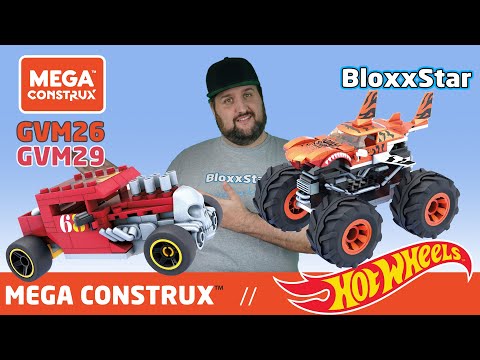 MEGA CONSTRUX™ 🚗HOT WHEELS 🐅 Monster Trucks 🦈💀 |▶️| Unboxing, Build, Fakten, Review 💬 📽️ 4K | 🖖
