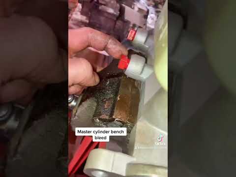 How to bench bleed master cylinder.