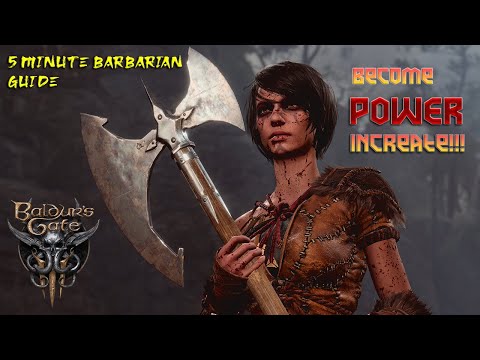 How to play Barbarian Baldur's Gate 3