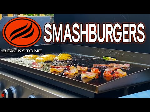 HOW TO MAKE THE BEST SMASHBURGER ON BLACKSTONE GRIDDLE -   DOUBLE BACON SMASHBURGER!