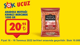 Anadolu Mutfağı Kırmızı Mercimek hem #ŞOK'ta hem de Cepte ŞOK'ta!