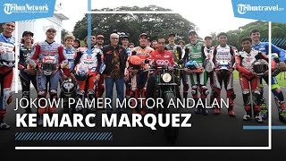 Saat pRESIDEN Jokowi Pamerkan Motor Andalannya ke Marc Marquez dan Para Pembalap MotoGp