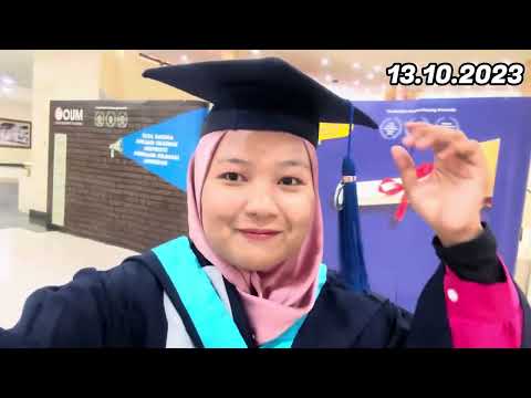 13.10.2023 Vlog Amik Jubah Graduation Open University Malaysia🤍🧑🏻‍🎓💐