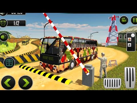 Army Bus Driver US Soldier Transport Duty 2021 - Android Gameplay