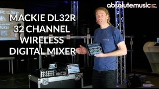 Mackie DL32R 32 Channel Wireless Digital Mixer and iPad -4k