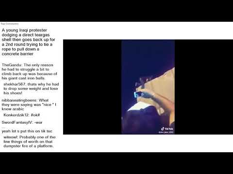 Top Reddit Video - Next F*cking LEVEL: A young Iraqi protester dodging a direct teargas shell t...