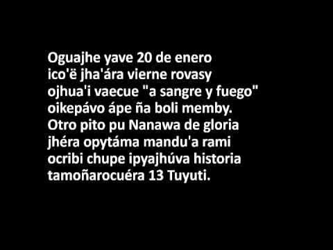 13 tuyuti letra completa version Francisco  (guaraní)