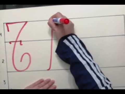 Trazo de la T  t Cursiva