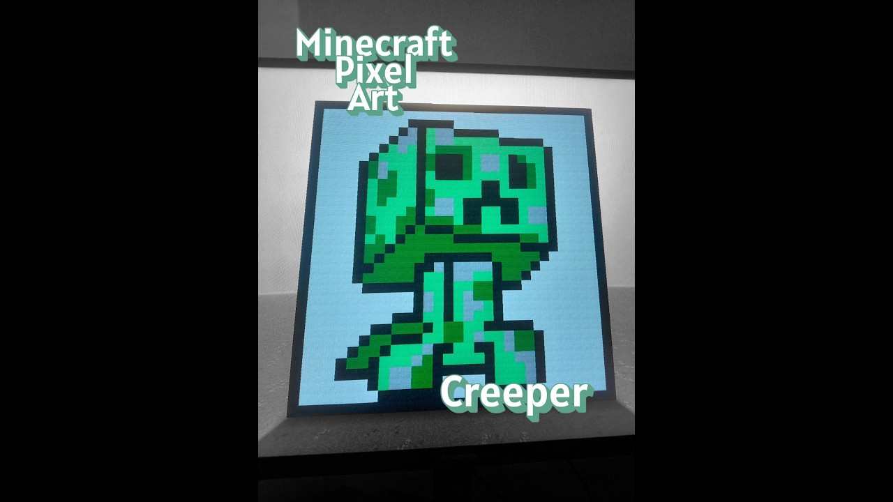 Minecraft / Creeper / Pixel Art / This Creeper is Cute!!!