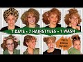 CURLY HAIRSTYLES 1 Week Of Curly Hair From Single Wash How To Refresh Maintain Curls Overnight