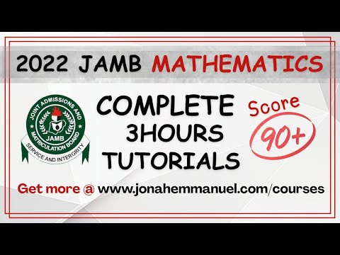 JAMB Mathematics 2022 Questions and Answers | Solution to 2022 JAMB Examination Questions Tutorials