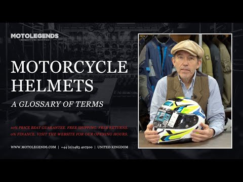 Motorcycle helmets. A glossary of terms