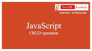 Java Script | CRUD operation | part - 1 #javascript #js #jscrudoperation #html #css