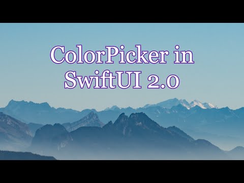 ColorPicker in SwiftUI 2.0