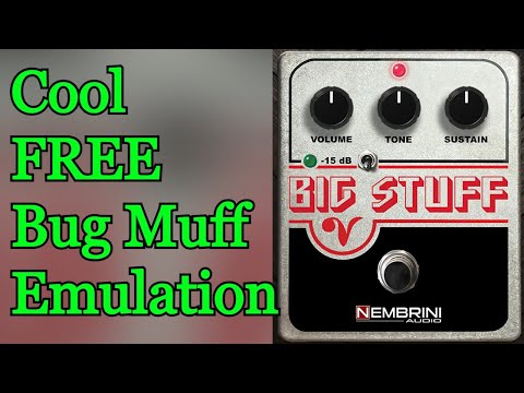 Cool FREE Distortion VST Plugin by Nembrini Audio - Big Stuff - Electro Harmonix Big Muff Emulation
