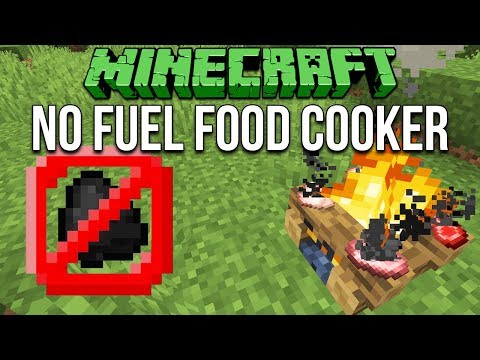 xisumavoid - Minecraft 1.14 No Fuel Automatic Food Cooker Tutorial (17K+ per hour)