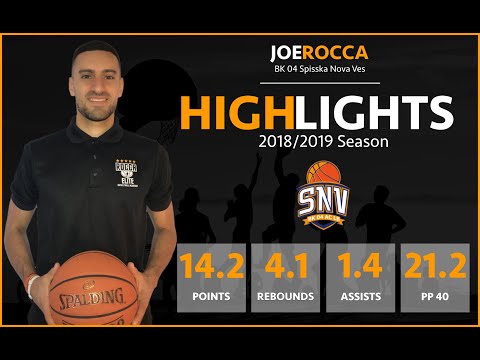 Joe Rocca [#9] - 6'4" - Guard - BK Spisska Nova Ves (Slovakian Extraliga) - 2018/19 Highlights