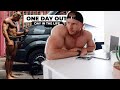 1 DAY OUT | Bodybuilding Day In The Life | Morning Routine
