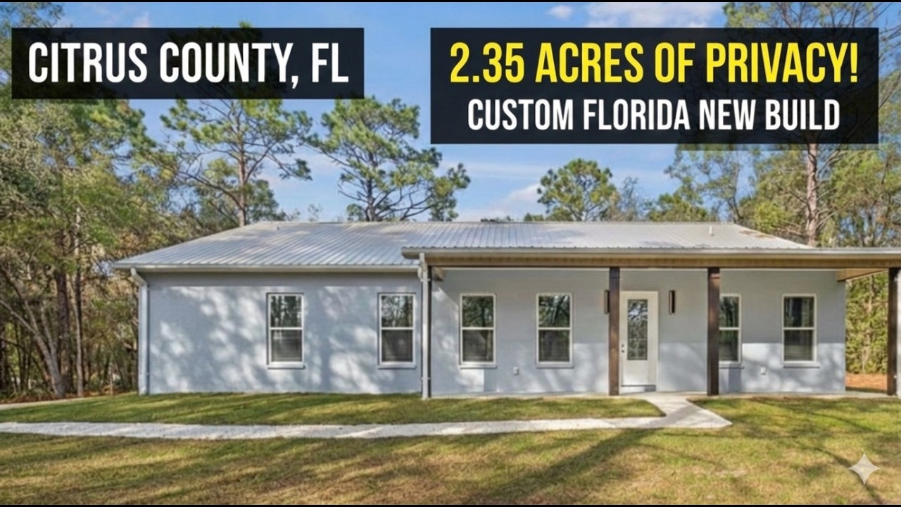 Cinematic tour: The ULTIMATE Modern Farmhouse on 2+ Acres in Citrus County, FL MLS#851310