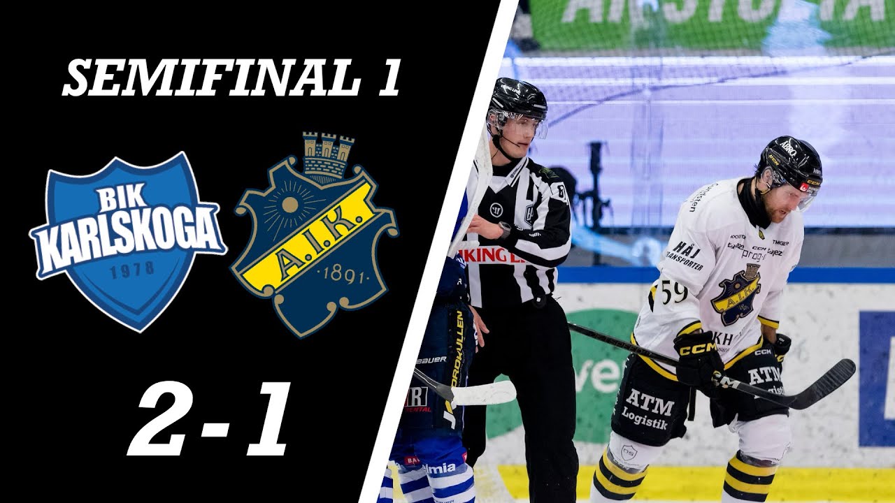 BIK Karlskoga - AIK | Höjdpunkter | Semifinal 1 av 7 | Hockeyallsvenskans Slutspel 2024/25