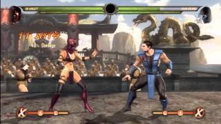 MK9 - Skarlet 48% No Meter Midscreen No Meter Combo - Mortal Kombat 9