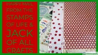 #thestampsoflife #happymail Happy Mail from The Stamps of Life & Jack of All Crafts