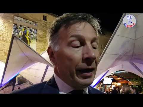 Sindaco De Mossi dopo il Palio straordinario 2018