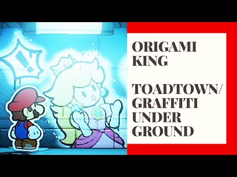 Paper Mario: Origami King Gameplay | Part 2 TOAD TOWN + GRAFFITI UNDERGROUND