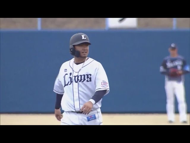 【ライオンズ春季キャンプ】ライオンズ・森 センター前へのタイムリーヒットで今日3安打!! 2021/2/17