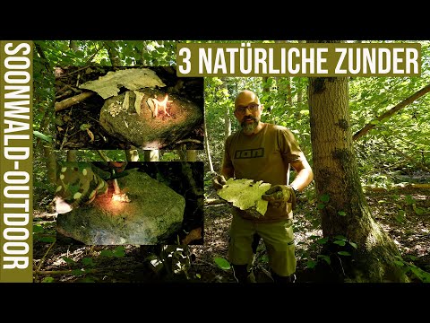 Feuer machen 3 natürliche Zunder bei jedem Wetter Bushcraft Survival Feuerstahl Bushcraft Wissen 001