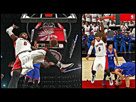 NBA 2K15 MyCAREER Playoffs - S2 R1G2 | Cam Hits A Crazy 360 Dunk And Hangs On The Rim ! |StaxMontana