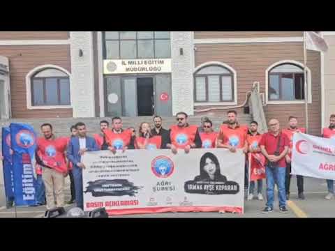 Eğitim-İş Genel Özlük-Hukuk ve TİS Sekreteri Yeliz Toy - Ağrı İl MEM Basın Açıklaması | EĞİTİM İŞ