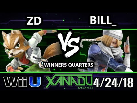 S@X 247 Smash 4 - ZD (Fox) Vs. Bill_ (Sheik) - Wii U Winners Quarters
