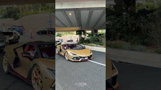 Gold Lamborghinis in Monaco