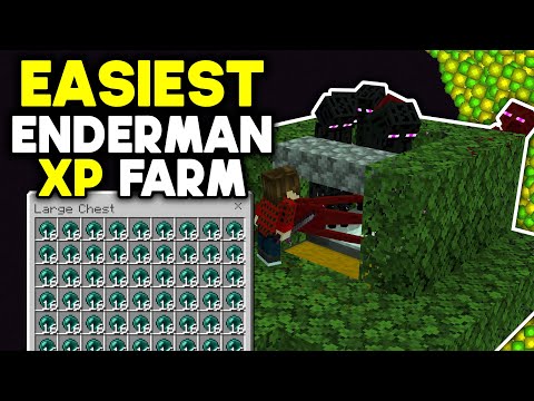 Easiest Enderman XP Farm - Bedrock (2026) — Minecraft farm tutorial thumbnail