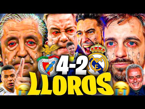 😂The best Madrid fans crying during Benfica's 4-2 win - DjMaRiiO, La Cobra, JKCLife...