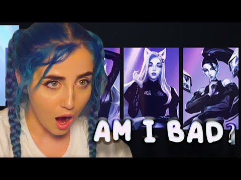K/DA - THE BADDEST (G)I-DLE Bea Miller Wolftyla  Lyric Video League of Legends Reaction