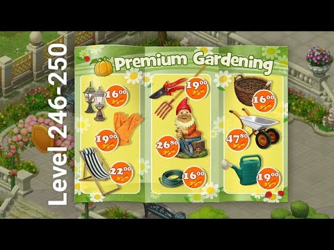 Gameplay Gardenscapes Level 246-250