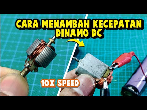 CARA MENAMBAH KECEPATAN DINAMO DC.. 100% WORK  || HOW TO UPGRADE DC MOTOR SPEED