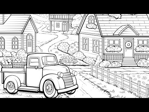 Kolorowanka według numeru Food Truck Vintage Pixel Calm & ASMR Focus Color Oasis #kolorowanka