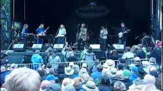 The Waybacks ~ MerleFest Hillside Album Hour 2015-04-25 01 ~ Intro Jam, Born in The USA, Cover Me