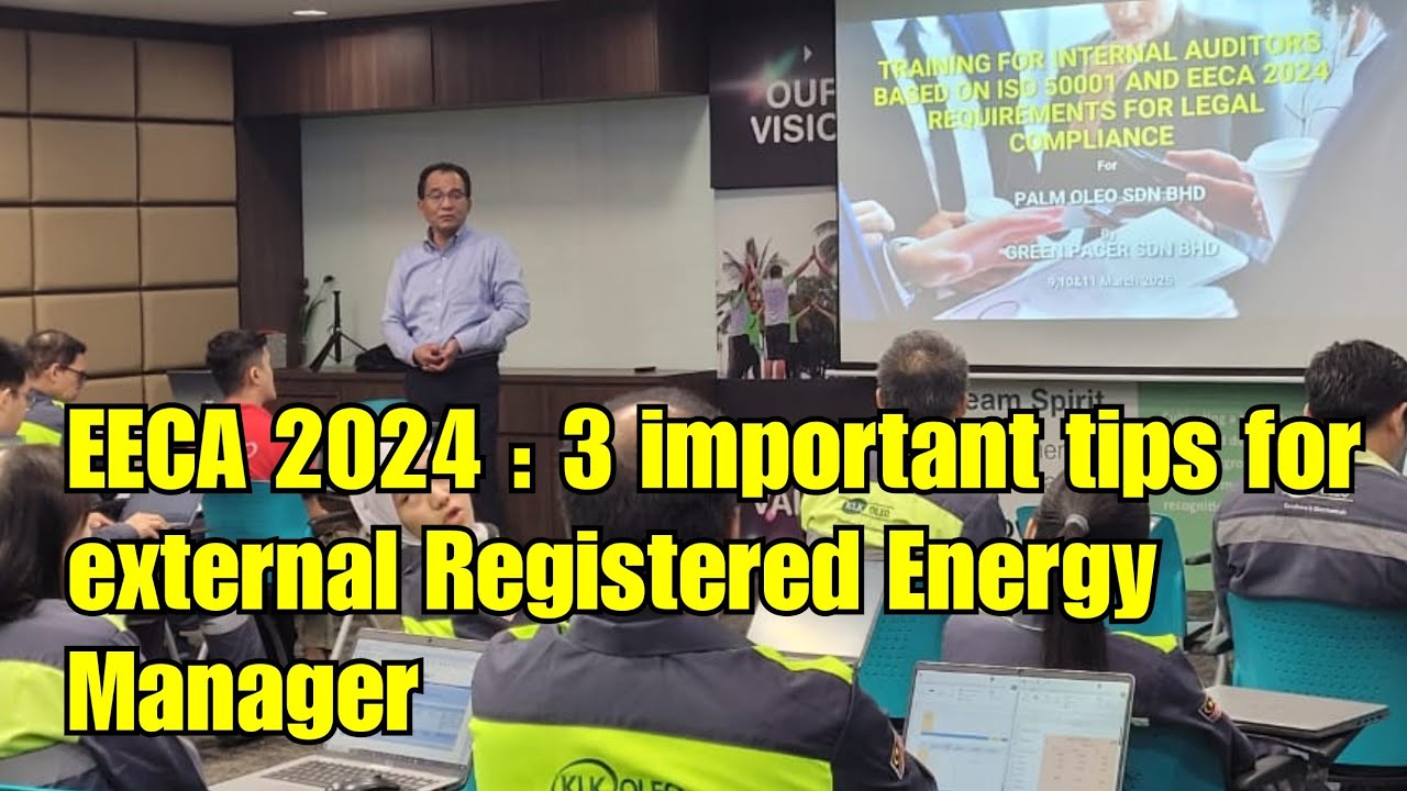 EECA 2024 : 3 important tips for external Registered Energy Manager 