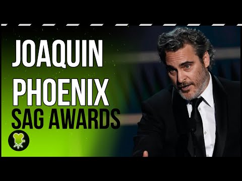 Joaquin Phoenix dedica su premio SAG por 'Joker' a Heath Ledger y homenajea a sus compañeros