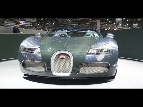 Exclusive : Bugatti Veyron Grand Sport GREEN CARBON, details, interior, rear, Geneva Motorshow 2013