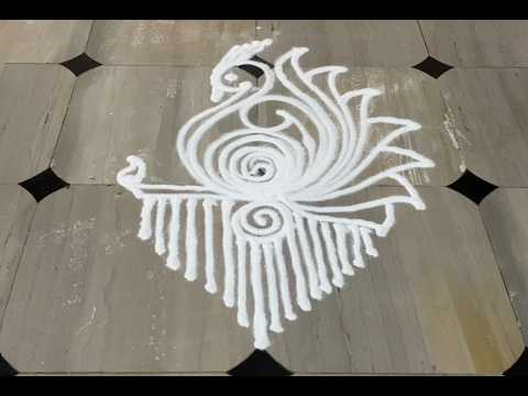 Daily Rangoli #:59 Simple & Stunning Design in minutes