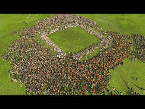 600 SPARTANS SQUARE vs 11.000 GAULS - Total War ROME 2