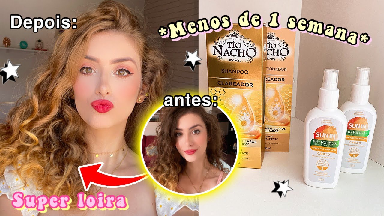 Watch Now COMO CLAREAR O CABELO COM SUN IN E TIO NACHOS!!! COMO CLAREAR O CABELO COM SUN IN E TIO NACHOS!!!